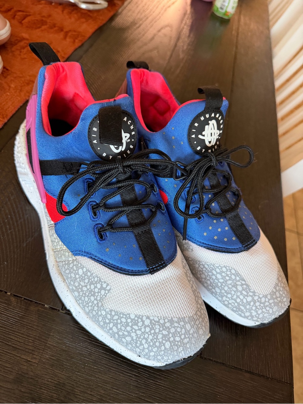 Nike Men's Blue, Pink & Gray Athletic Sneakers